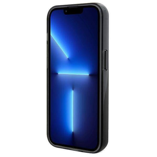 Original Handyhülle IPHONE 13 PRO MAX Karl Lagerfeld Hardcase Ring Stand Karl&Choupettte MagSafe (KLHMP13XHMRSKCK) schwarz