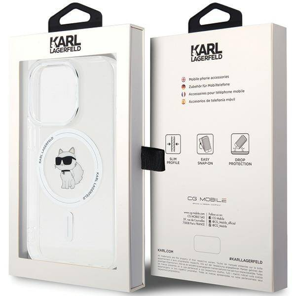 Karl Lagerfeld KLHMP13XHFCCNOT iPhone 13 Pro Max 6.7" transparent hardcase IML Choupette MagSafe