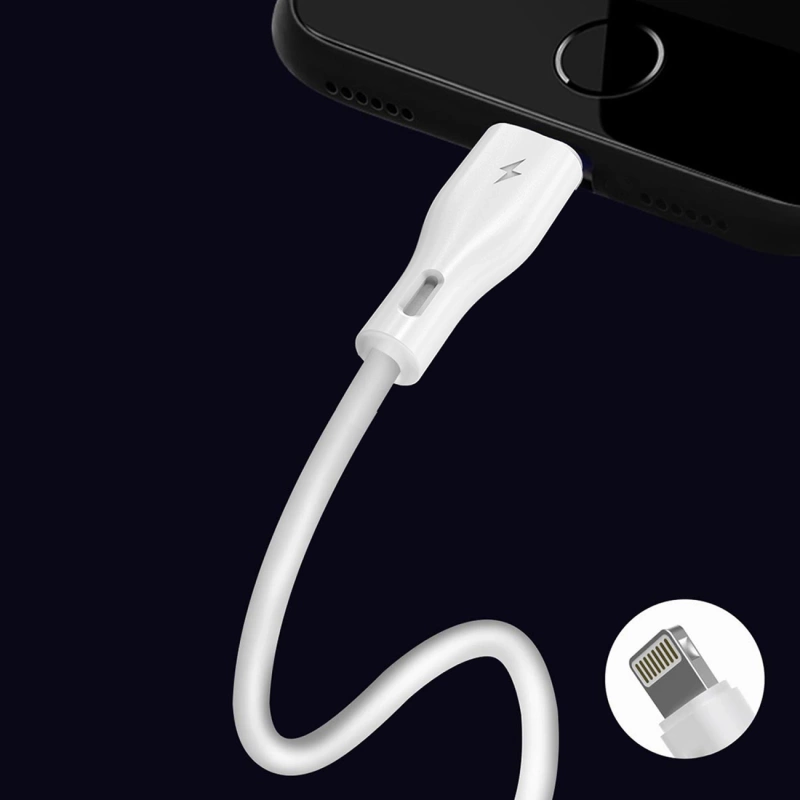 Dudao przewód kabel USB / Lightning 5A 1m biały (L2L 1m white)