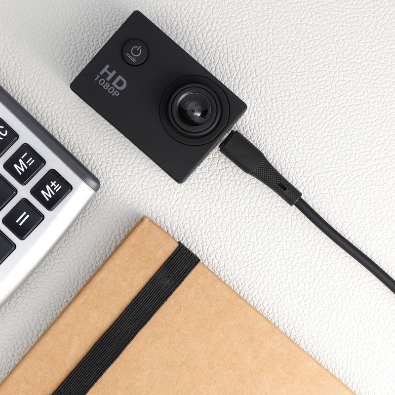 Kabel USB A do Micro USB Forcell F-Energy QC3.0 2,4A 18W Silicone 1 m C341 czarny