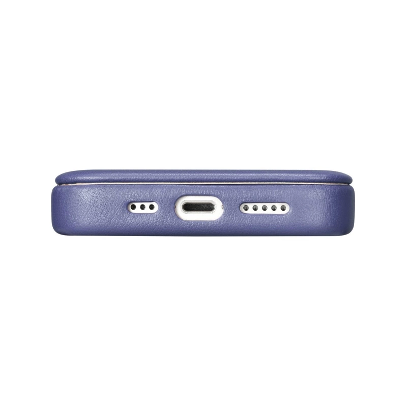 iCarer CE Premium Leather Folio Case iPhone 14 Pro Magnetic Flip Leather Folio Case MagSafe Light Purple (WMI14220714-LP)