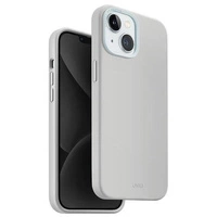 Uniq Lino Hue iPhone 15 Hülle 6,1" Magclick Charging Hellgrau/Kreidegrau