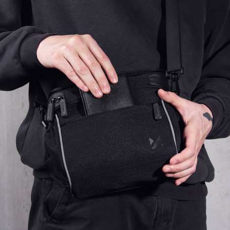 Wozinsky Fahrrad Lenkertasche Fahrrad Umhängetasche schwarz (WBHBB-01)