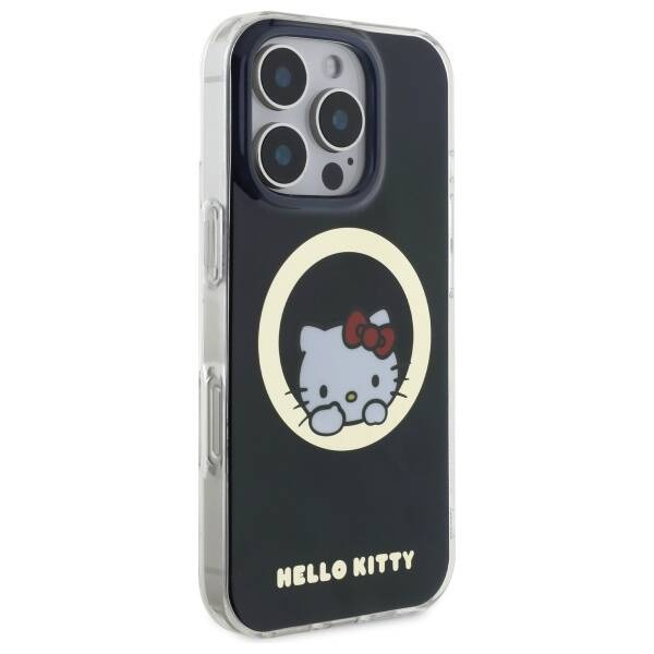 Original Case IPHONE 16 PRO MAX Hello Kitty Hardcase IML Sweet Kitty MagSafe (HKHMP16XHSWKK) black