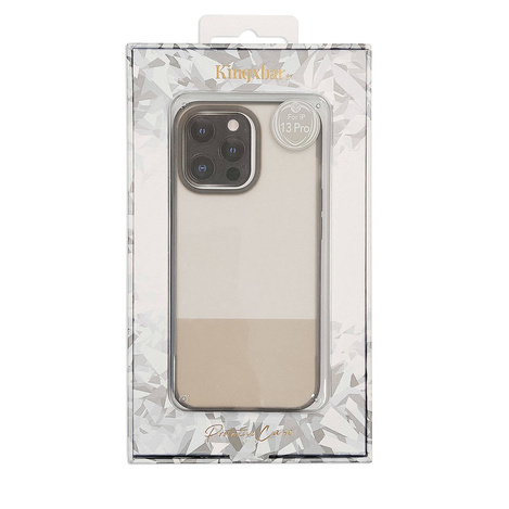 Kingxbar Plain Series Hülle für iPhone 13 Pro Max Silikonhülle grau