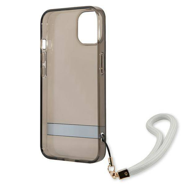 Guess GUHCP13SHTSGSK iPhone 13 mini 5,4 &quot;schwarz / schwarz Hardcase Translucent Stap