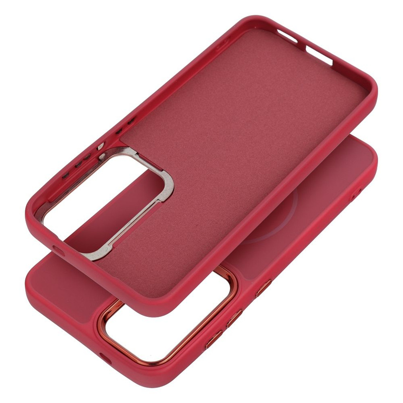 Futerał FRAME MAG COVER kompatybilny z MagSafe do SAMSUNG A55 magenta