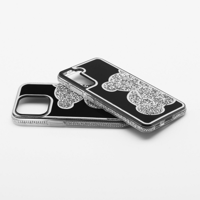 Futerał TEDDY BEAR do IPHONE 15 Pro srebrny