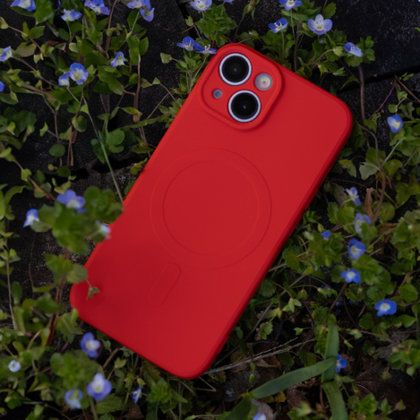 Nakładka Simple Color Mag do iPhone 16 Plus 6,7&quot; czerwona