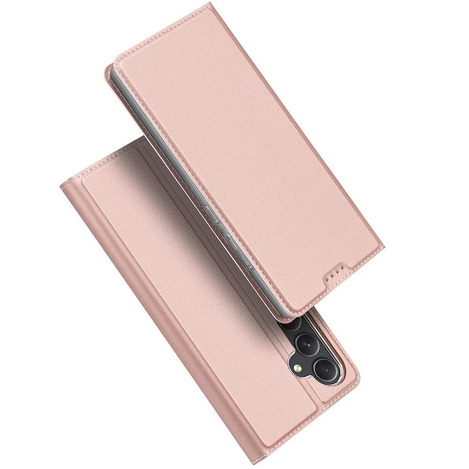Etui Dux Ducis Skin Pro do Samsung S24+ z klapką - różowe