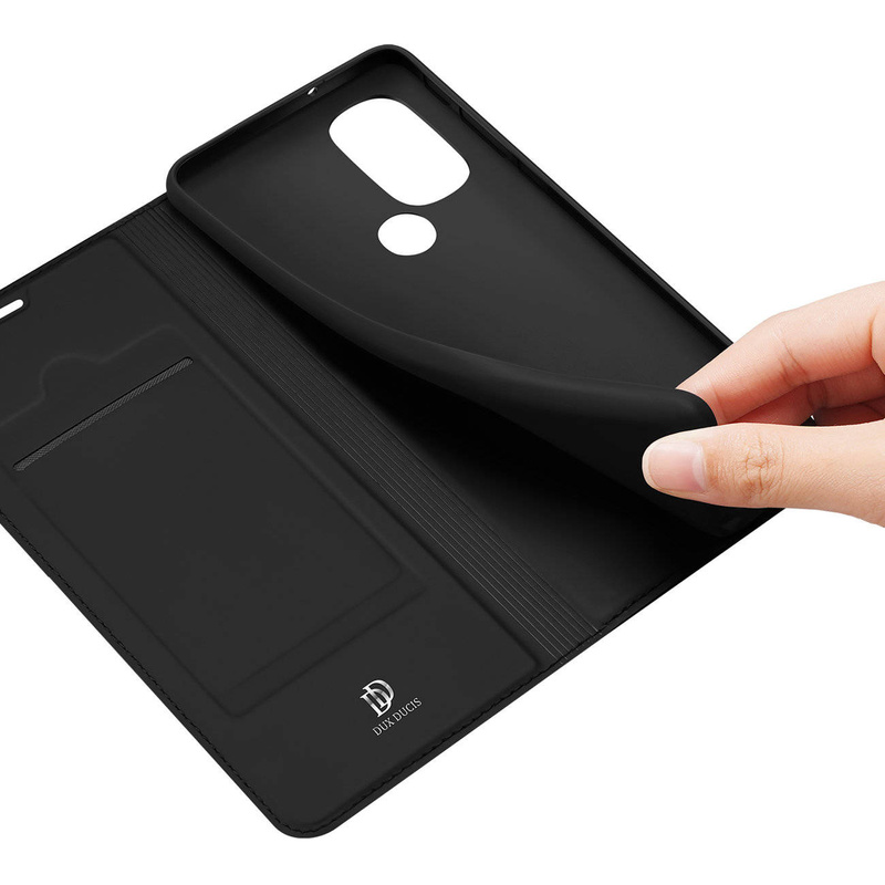 Dux Ducis Skin Pro Holster Case Cover mit Klappe Motorola Moto G71 5G schwarz