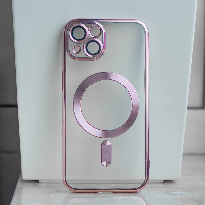 Nakładka Color Chrome Magsafe do iPhone 13 6,1" różowo-złota