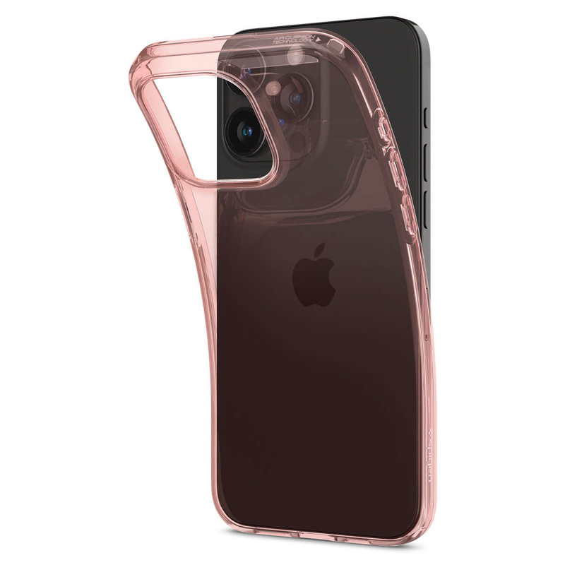 Spigen Crystal Flex, Rosenkristall – iPhone 15 Pro Max