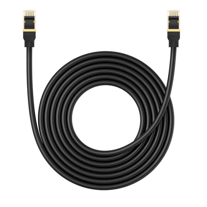 Baseus High Speed ​​​​Cat 8 40 Gb/s Ethernet-Kabel 5 m – Schwarz