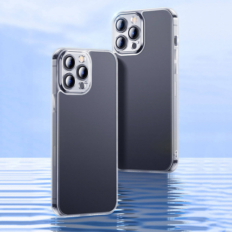 Baseus Frosted Glass Protective Case for iPhone 13 Pro transparent (ARWS000702)