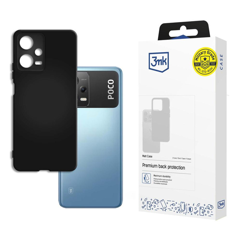 Poco X5 5G - 3mk Matt Case black
