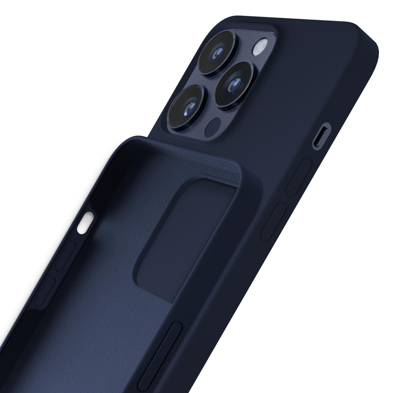 Apple iPhone 16 Pro - 3mk Silicone Case Dark Navy