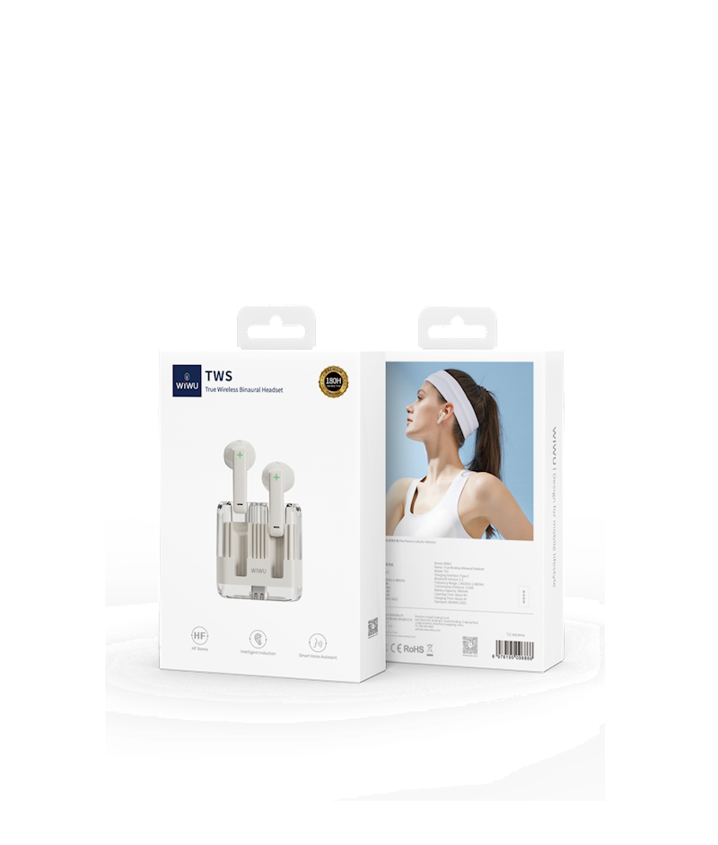 WIWU Słuchawki Bluetooth T21 TWS biały