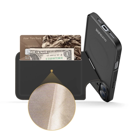 Dux Ducis Rafi II Mag-Hülle mit MagSafe für iPhone 16 – Schwarz