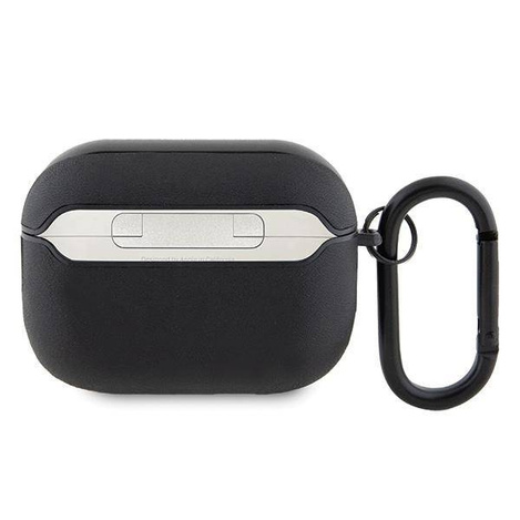 Original Case APPLE AIRPODS PRO 2 Mercedes AMG Cover Leather White Logo (AMAP2SLWK) black
