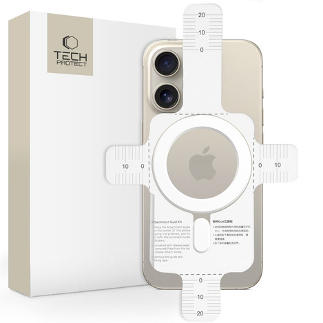 Uniwersalna Blaszka Magnetyczna / Ring MagSafe do Smartfona Tech-Protect Magmat biała