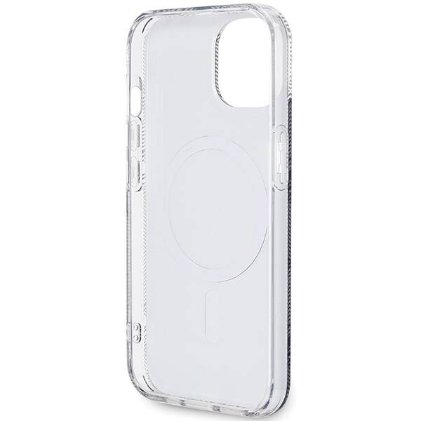 Oryginalne Etui GUESS Hardcase GUHMP15MHGCUSTGK do iPhone 15 Plus (Kompatybilny z Magsafe / IML GCUBE / czarny)