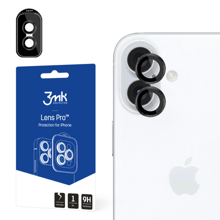 Apple iPhone 16/16 Plus - 3mk Lens Protection Pro Black
