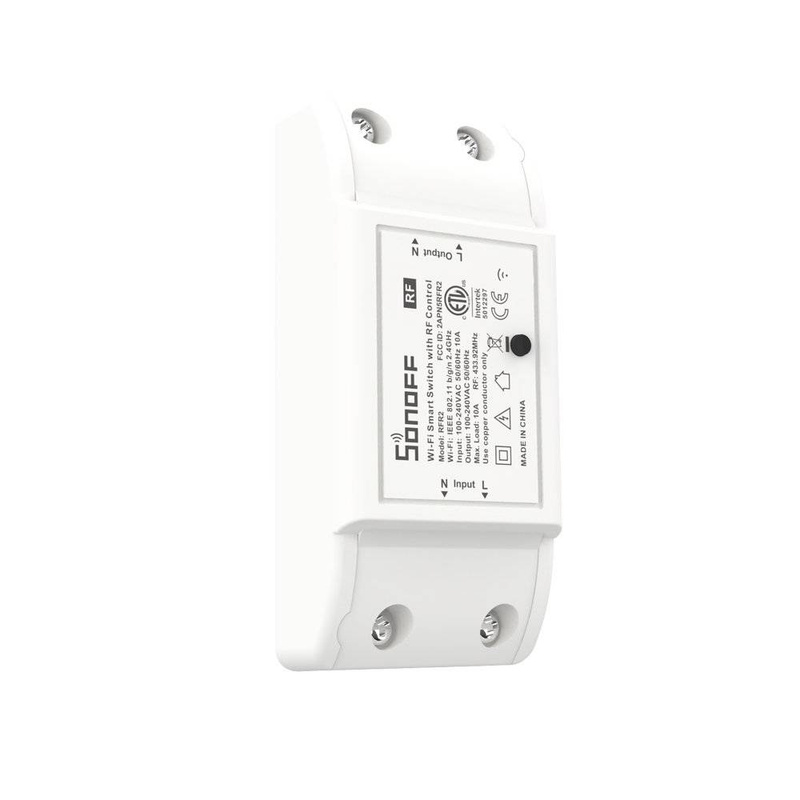 Sonoff RFR2 inteligentny bezprzewodowy przełącznik przekaźnik sterownik Wi-Fi 433 MHz RF biały (M0802010002)