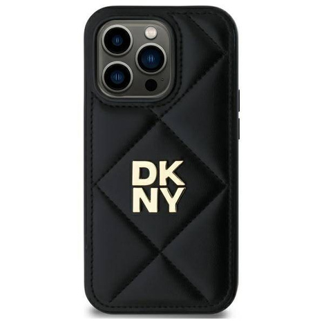 Original Case IPHONE 14 PRO MAX DKNY Quilted Stack Logo (DKHCP14XPQDSLK) black