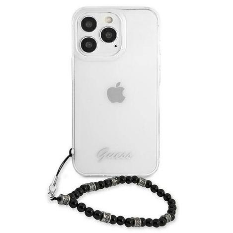 Guess nakładka do iPhone 13 Pro / 13 6,1" GUHCP13LKPSBK przeźroczysta hard case Black Pearl