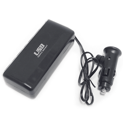 Rozdzielacz gniazda Ładowarka samochodowa FOREVER 3w1 USB CSS-03
