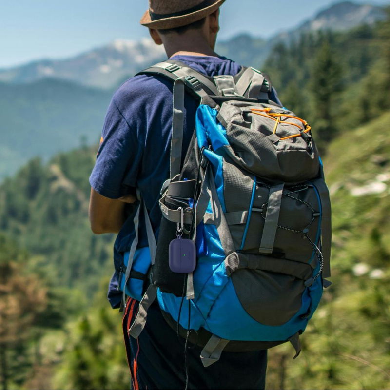Etui Tech-Protect Silicone Hook na Apple AirPods Pro 1 / 2 - różowe