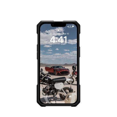 UAG Monarch - Schutzhülle für iPhone 14 Plus kompatibel mit MagSafe (Kohlefaser)