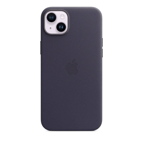 Apple Leather Case - Skórzane etui z MagSafe do iPhone 14 Plus (atramentowy)