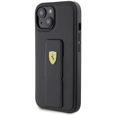 Ferrari nakładka do iPhone 15 6,1&quot; FEHCP15SGSPSIK HC GRIP STAND PU