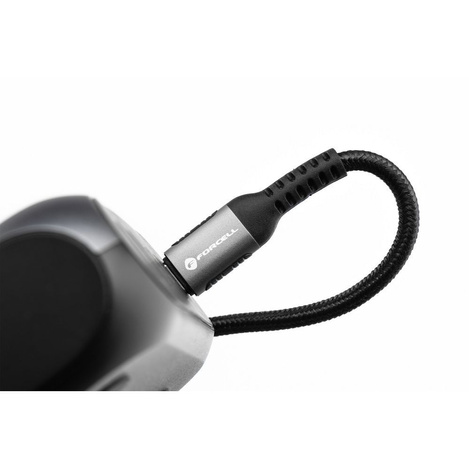 FORCELL F-ENERGY C260 kabel Typ C do Typ C QC4.0 PD 5A 100W Cafule 1,2 m czarny
