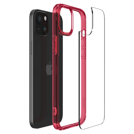 Spigen Ultra Hybrid, rotes Kristall - iPhone 15 Plus