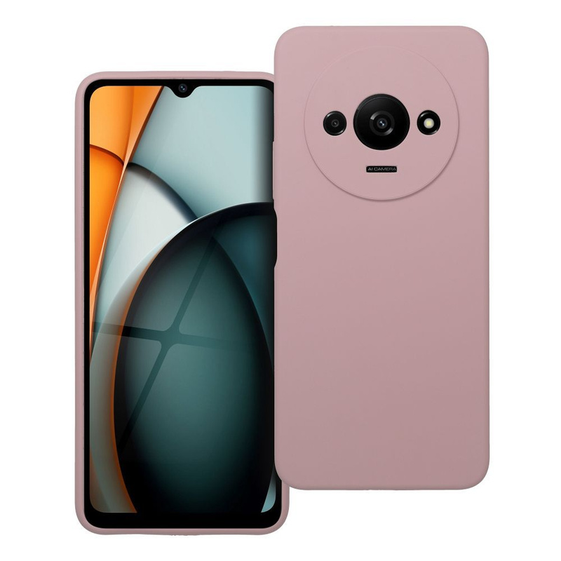 Futerał SILICONE 2mm do XIAOMI REDMI A3 4G pudrowy róż