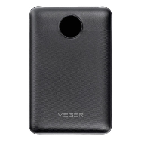 Bateria zewnętrzna (Powerbank) VEGER S11 - 10 000mAh LCD Quick Charge PD 22,5W czarny (W1140)