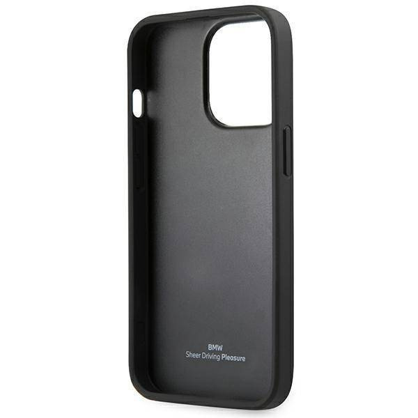 BMW Leather Hot Stamp – Etui iPhone 14 Pro Max (Czarny)