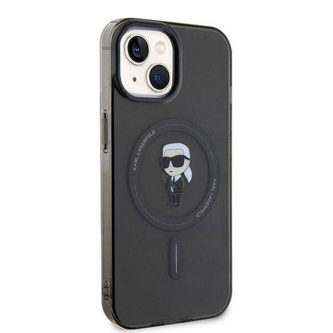 Etui Karl Lagerfeld IML Ikonik MagSafe do iPhone 15 - czarne