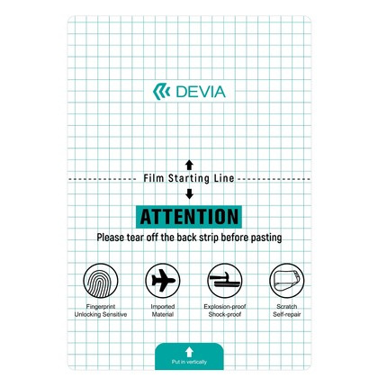 Devia Zestaw folii anticrash na tablety do maszyny tnącej 20szt 20 x 29 cm