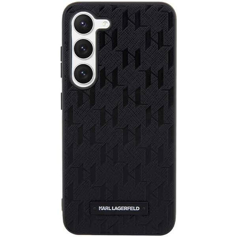 Oryginalne Etui KARL LAGERFELD hardcase Saffiano Mono Metal Logo KLHCS24SSAKLHPK do Samsung Galaxy S24 czarny