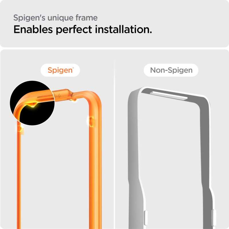 GEHÄRTETES GLAS Spigen ALM GLASS FC 2ER-PACK IPHONE 15 PLUS SCHWARZ