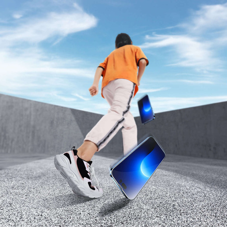 Baseus Full Screen Tempered Glass for iPhone 14 Pro Max with Speaker Cover 0.4mm + Mounting Kit