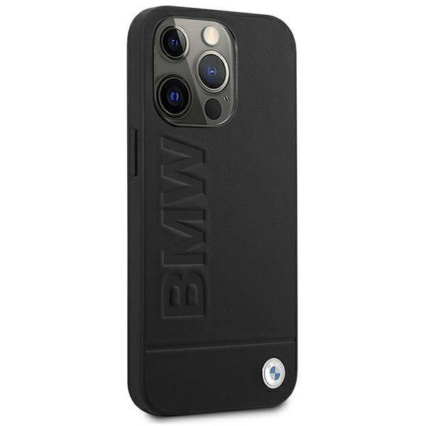 Etui BMW Signature Logo Imprint na iPhone 13 Pro Max - czarne