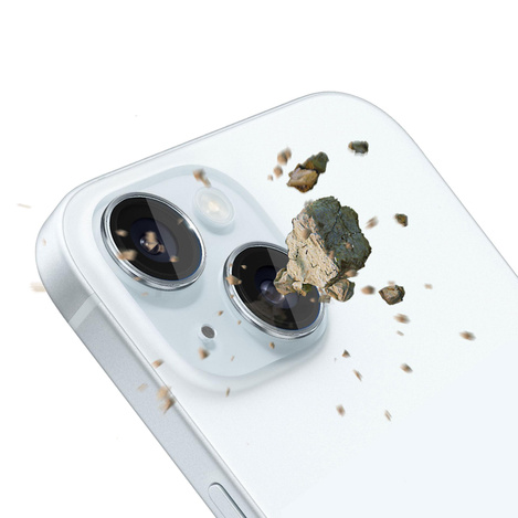 3MK Lens Protection Pro iPhone 15 6.1" niebieski/blue Ochrona na obiektyw aparatu z ramką montażową 1szt.