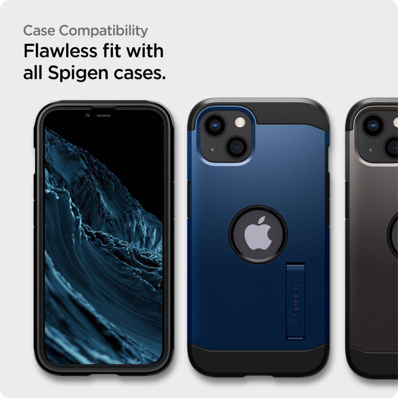 Spigen szkło hartowane ALM Glass FC 2-pack do iPhone 13 / 13 Pro czarne