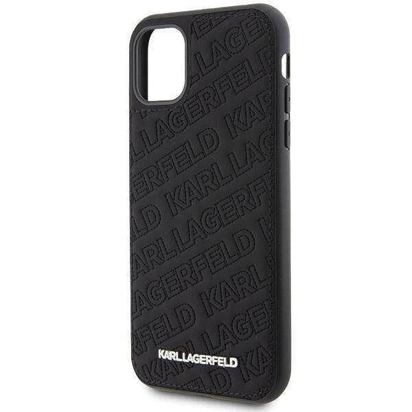 Oryginalne Etui KARL LAGERFELD Hardcase KLHCN61PQKPMK do iPhone 11 (Quilted K Pattern / czarny)