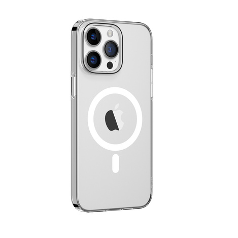Comma nakładka Hard Jacket Mag do iPhone 15 Plus przeźroczysta antybakteryjna